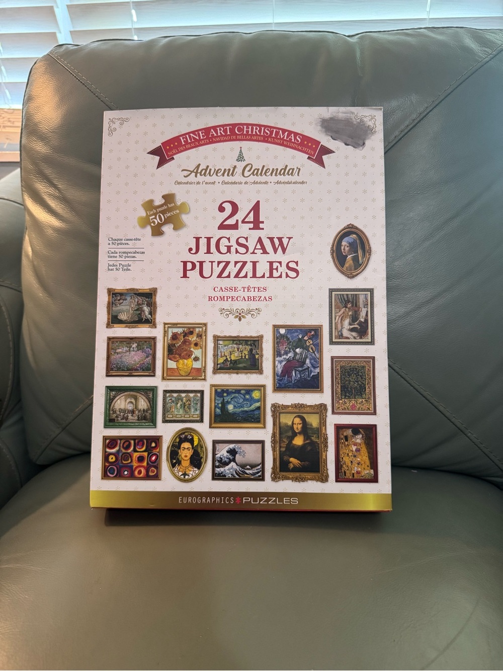 Fine Art Christmas 24 Jigsaw Puzzles Advent Calendar